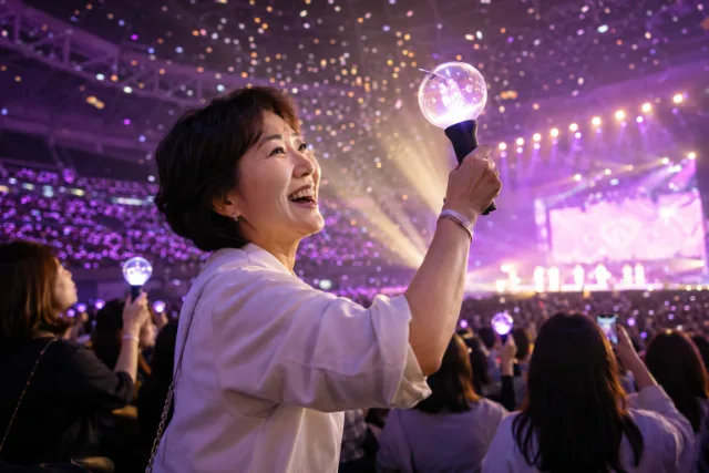 콘서트를 즐기는 관객